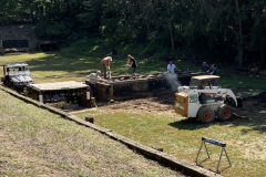 View of rifle side work from the dividing berm