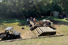 adding tires to the backstop