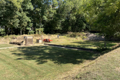 pistol range from dividing berm